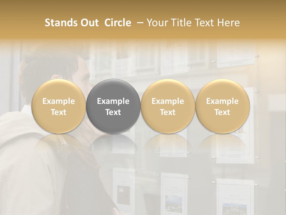 Casual Watching Observing PowerPoint Template