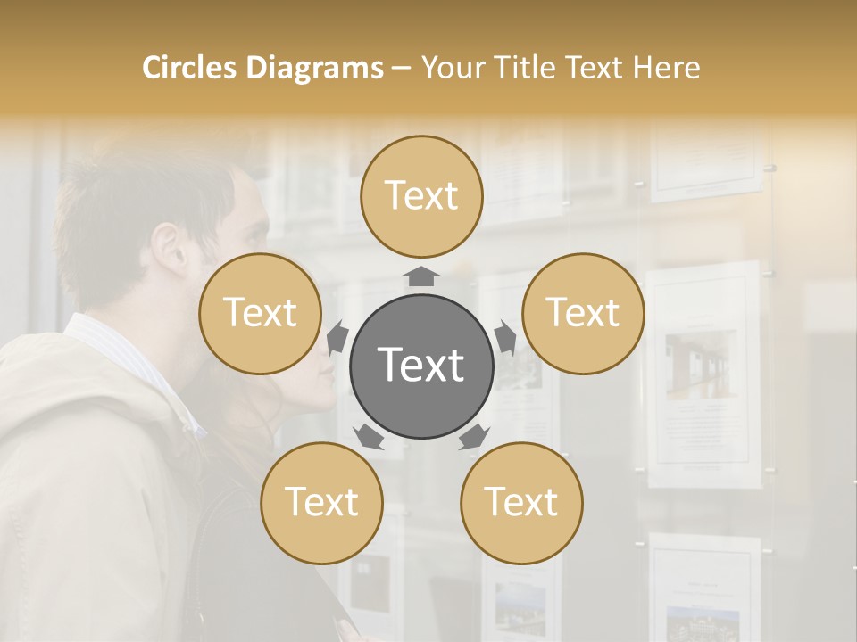 Casual Watching Observing PowerPoint Template