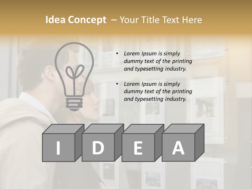 Casual Watching Observing PowerPoint Template