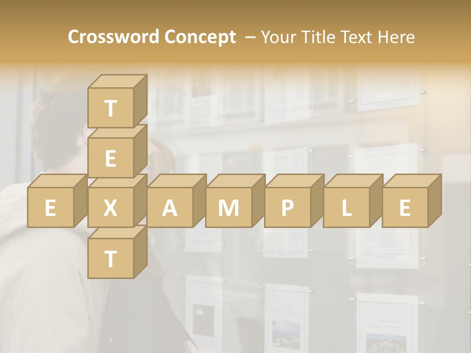 Casual Watching Observing PowerPoint Template