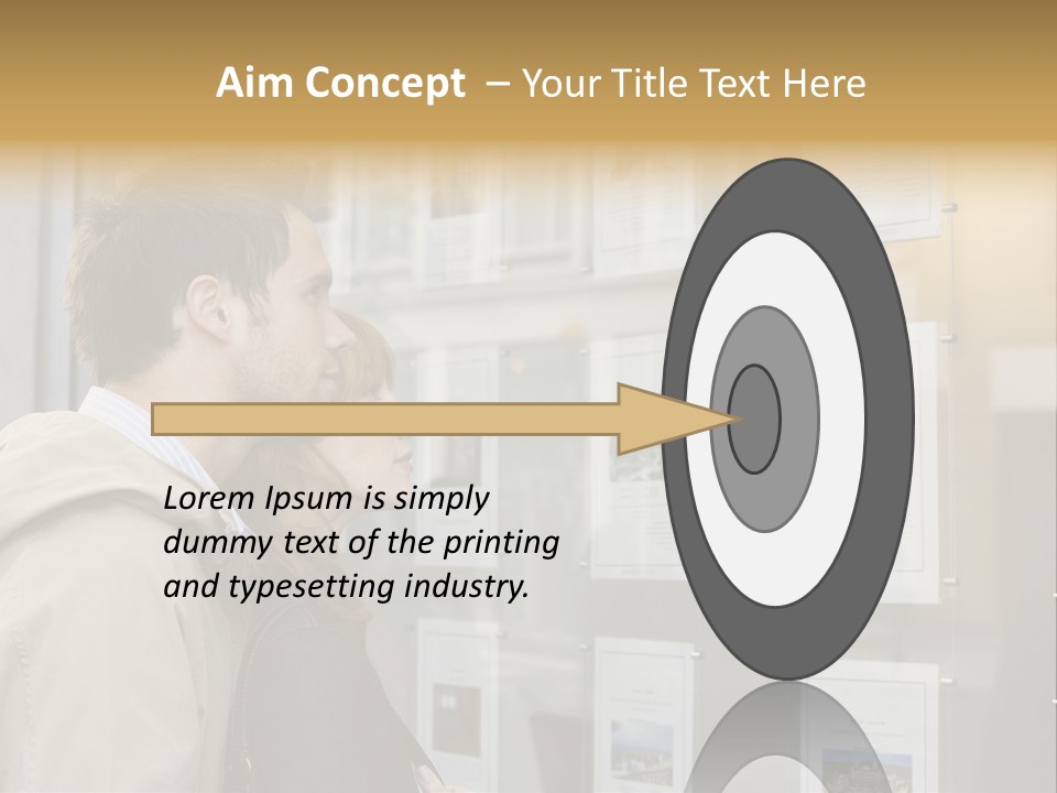 Casual Watching Observing PowerPoint Template