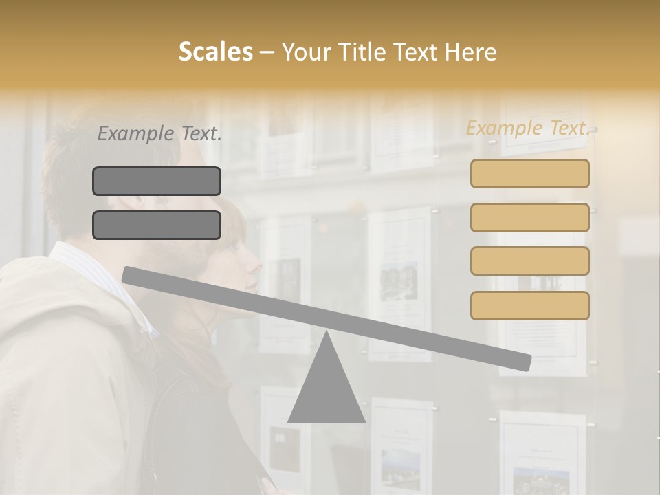 Casual Watching Observing PowerPoint Template
