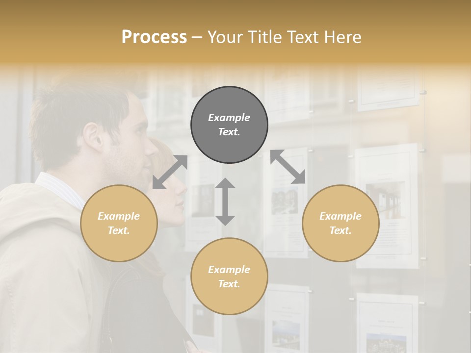 Casual Watching Observing PowerPoint Template
