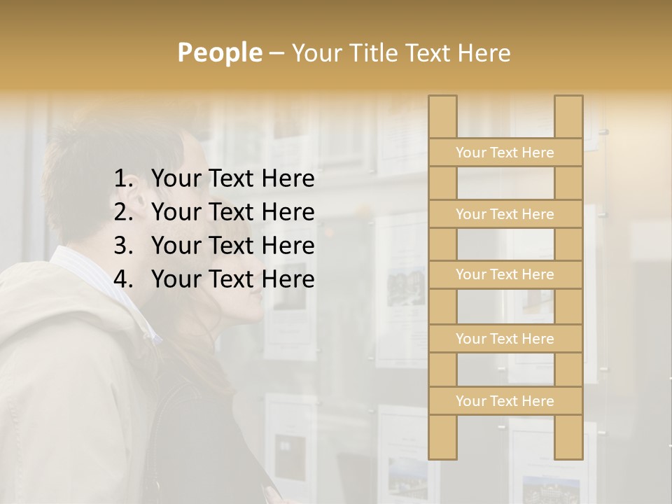 Casual Watching Observing PowerPoint Template