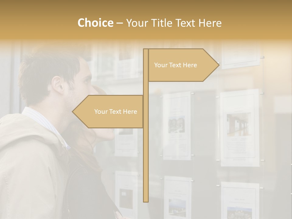 Casual Watching Observing PowerPoint Template