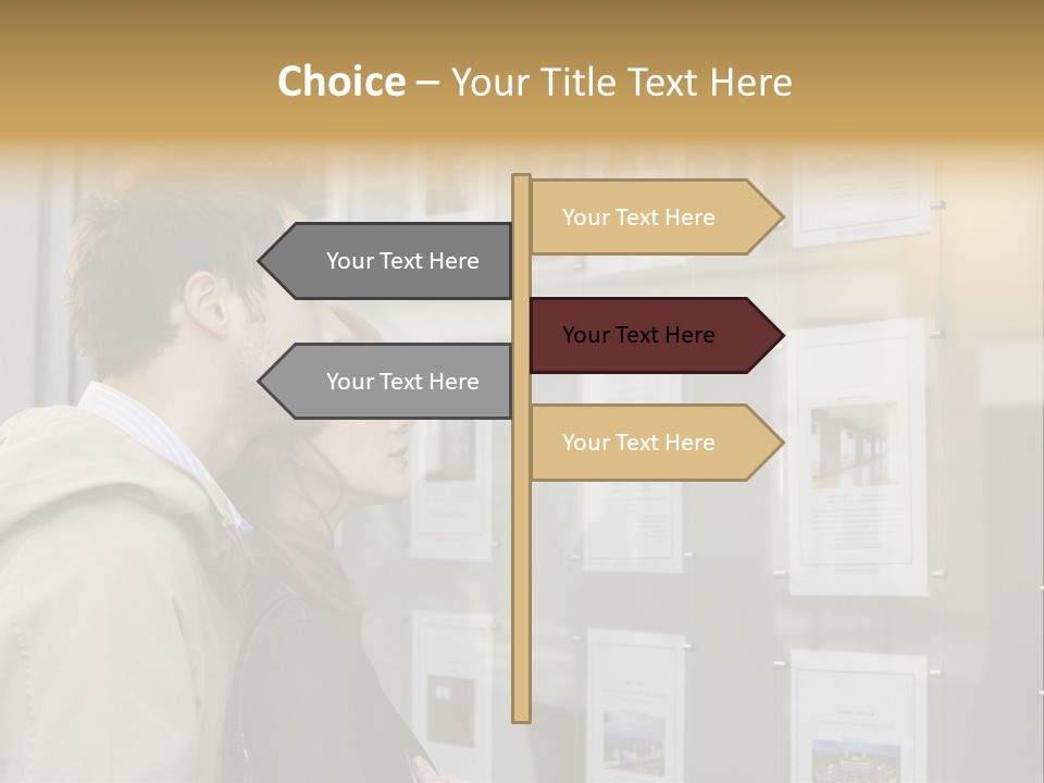Casual Watching Observing PowerPoint Template