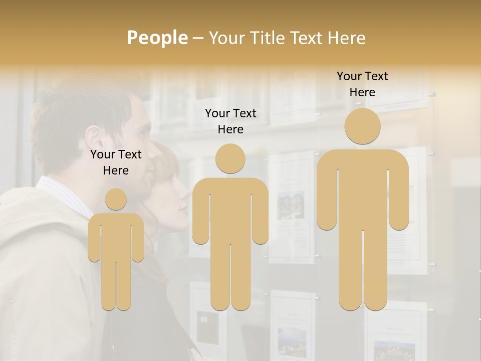 Casual Watching Observing PowerPoint Template