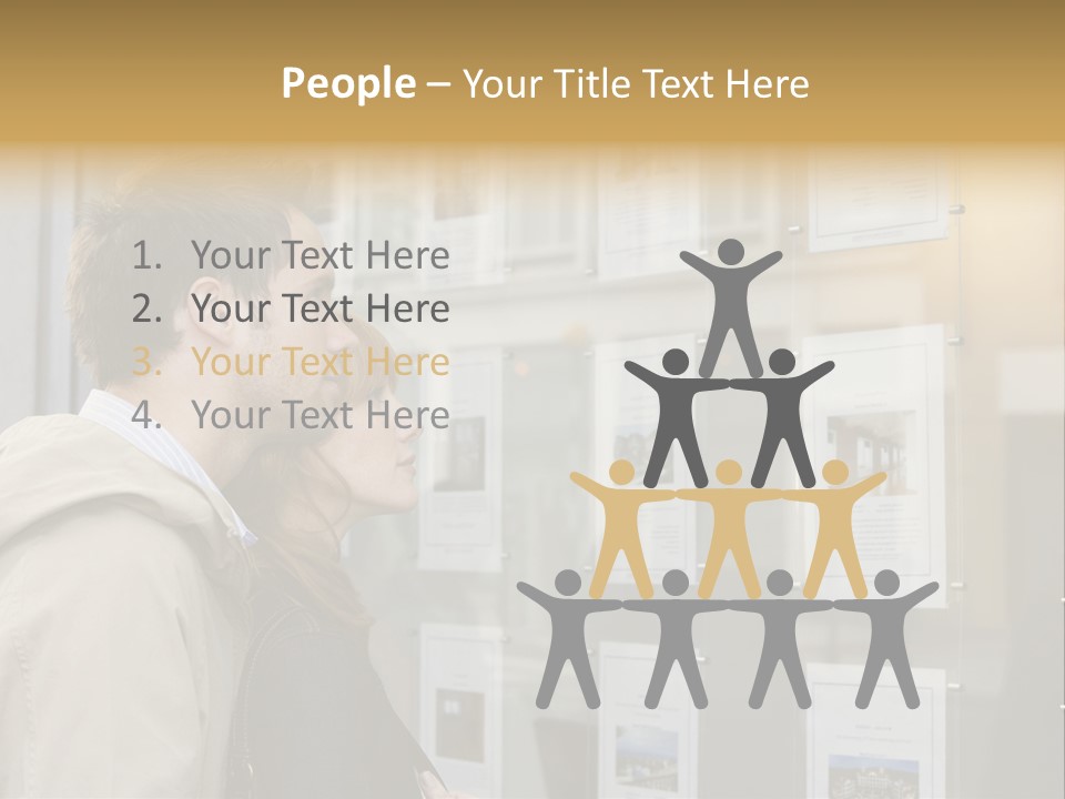 Casual Watching Observing PowerPoint Template