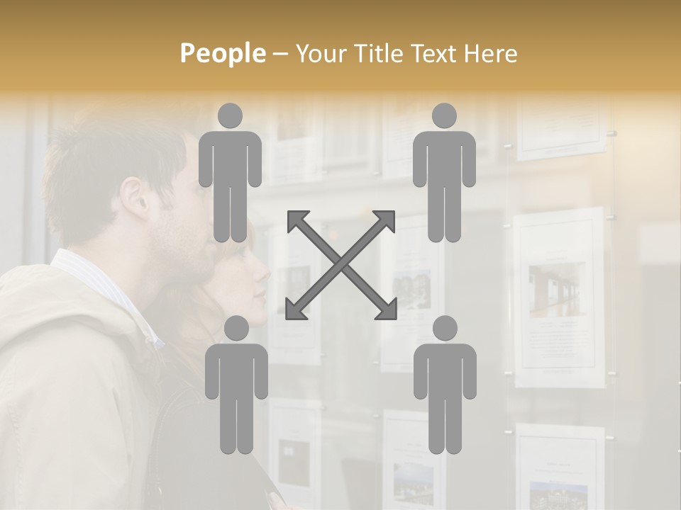 Casual Watching Observing PowerPoint Template