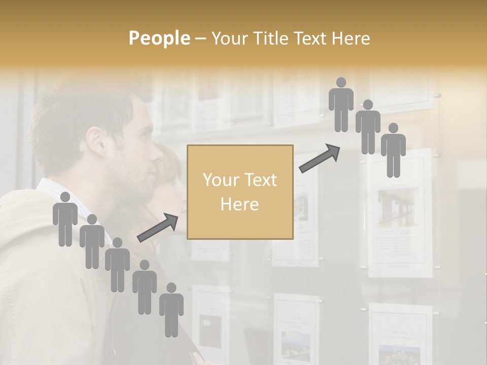 Casual Watching Observing PowerPoint Template
