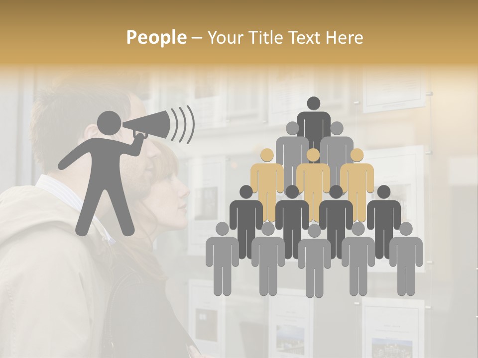 Casual Watching Observing PowerPoint Template