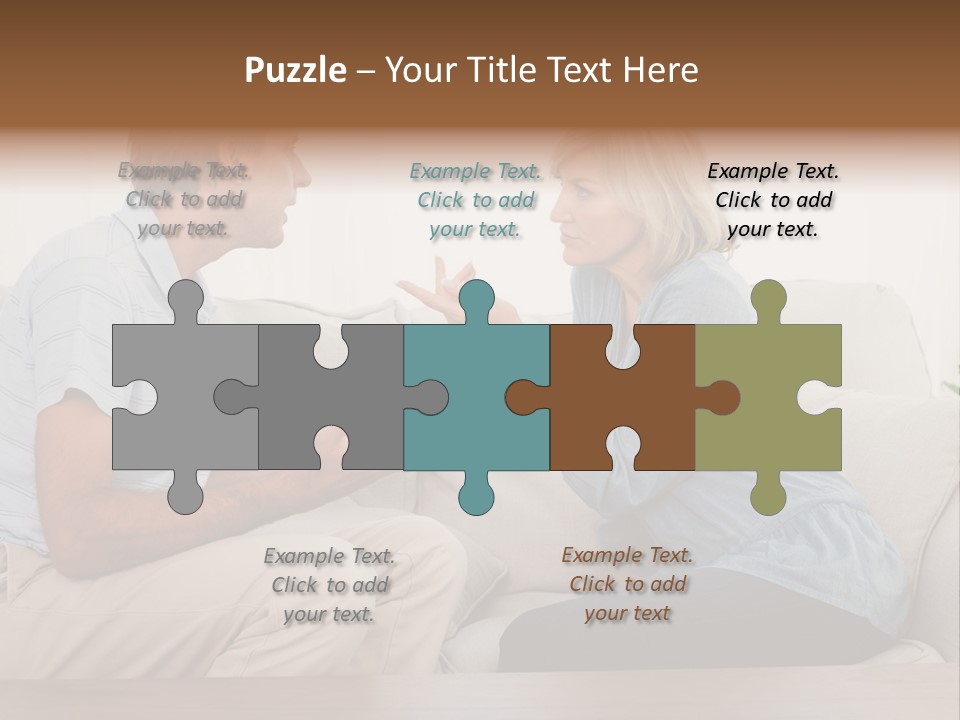 Troubles Angry Male PowerPoint Template