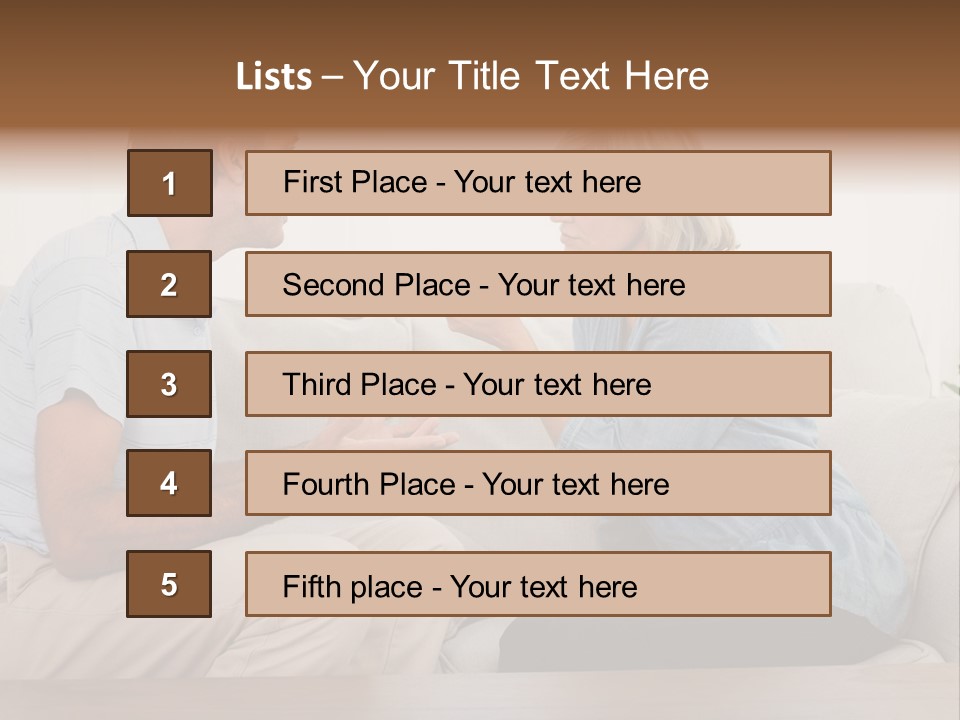 Troubles Angry Male PowerPoint Template