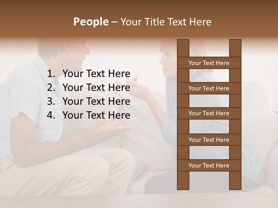 Troubles Angry Male PowerPoint Template