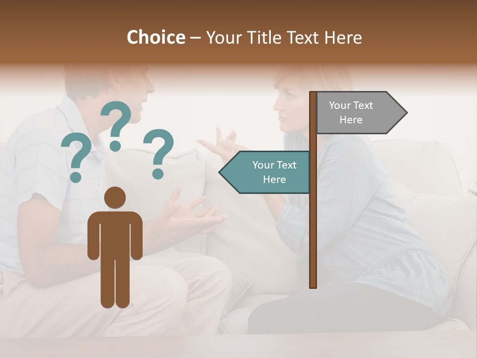 Troubles Angry Male PowerPoint Template