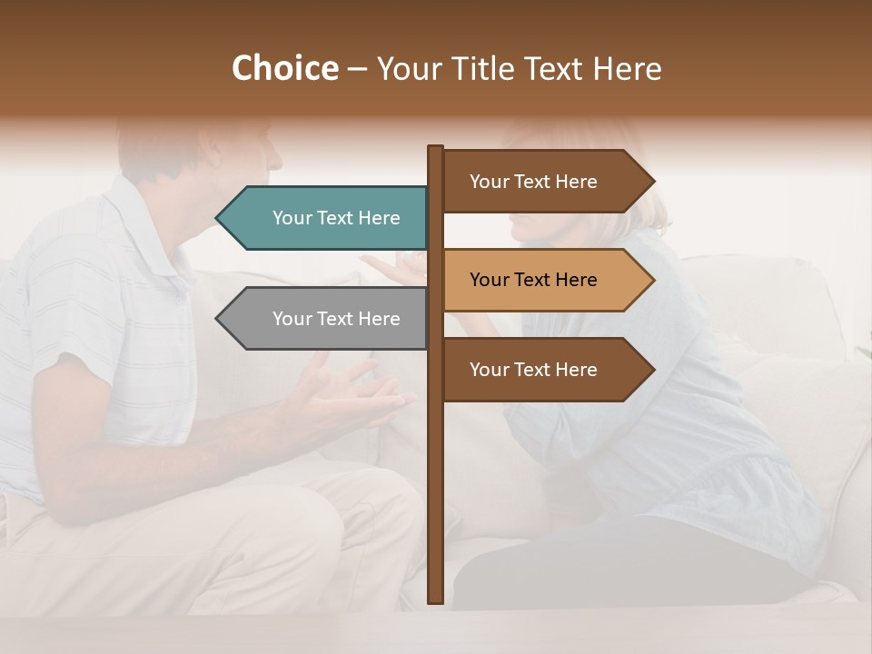 Troubles Angry Male PowerPoint Template