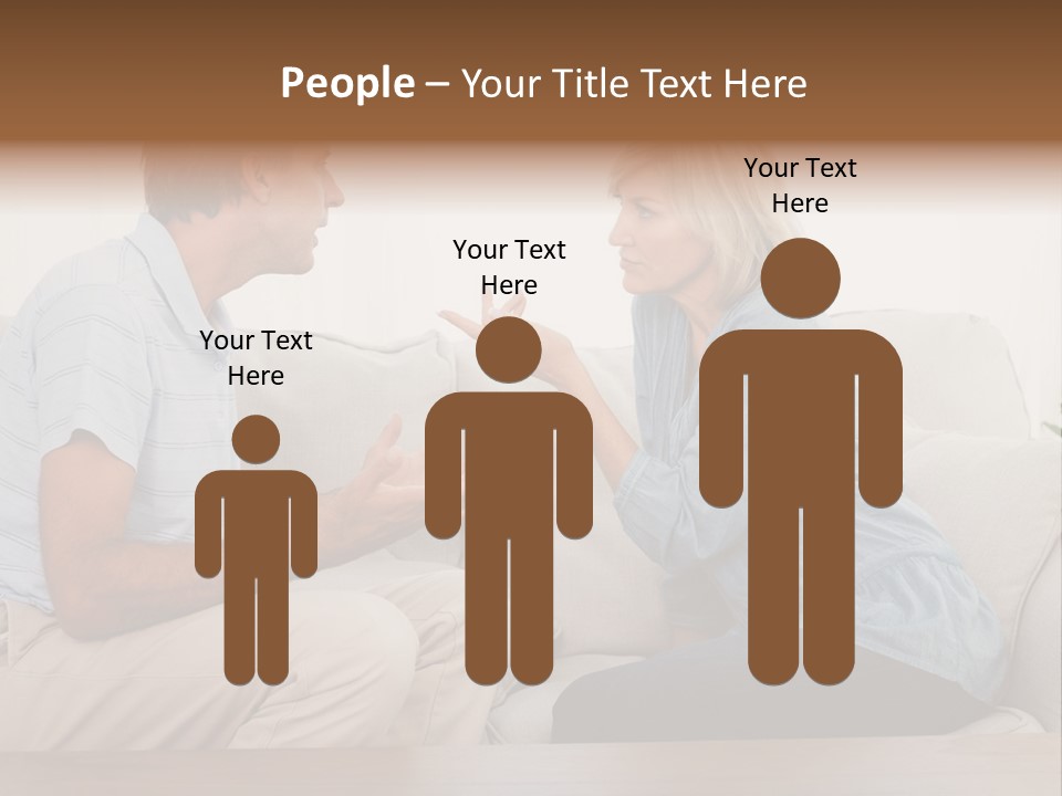 Troubles Angry Male PowerPoint Template