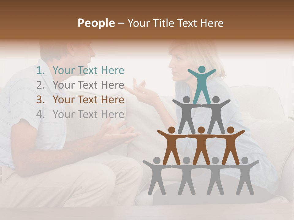 Troubles Angry Male PowerPoint Template