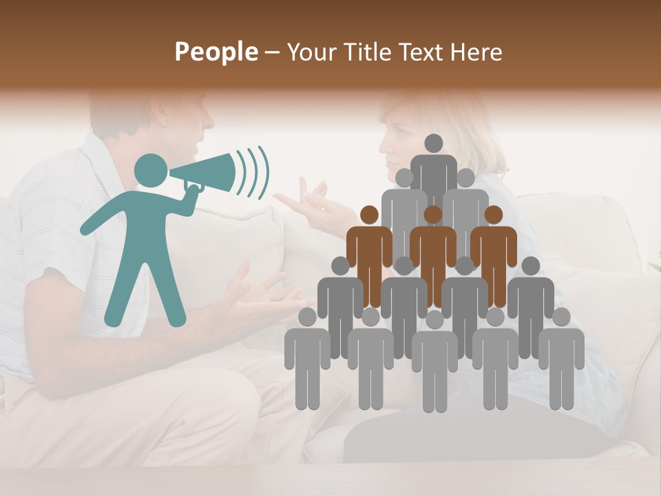 Troubles Angry Male PowerPoint Template