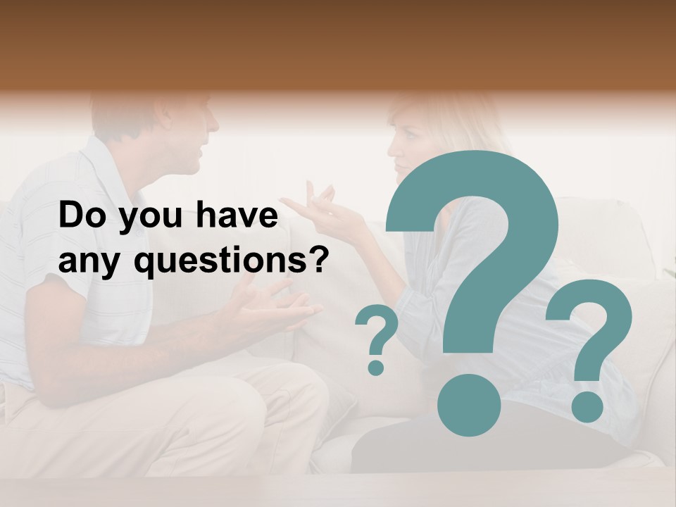 Troubles Angry Male PowerPoint Template