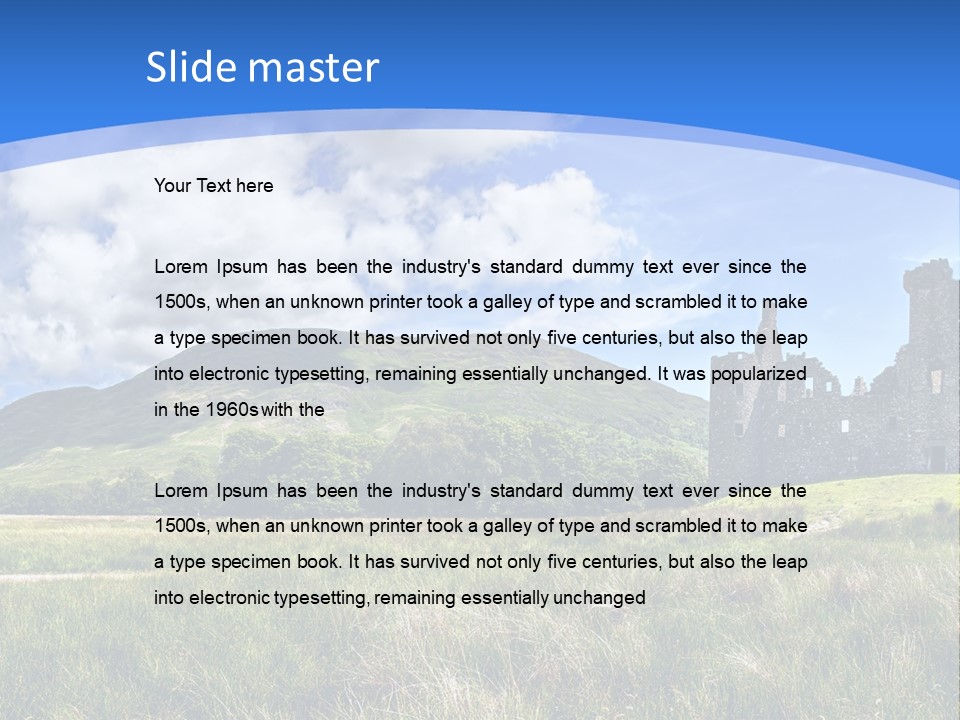 Monument Travel Scottish PowerPoint Template