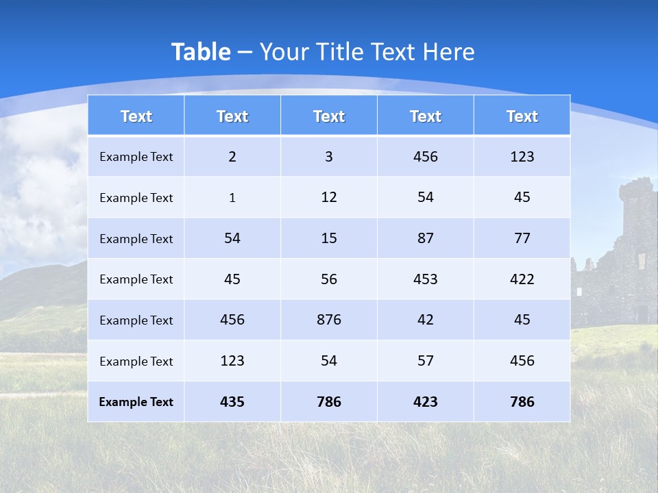 Monument Travel Scottish PowerPoint Template