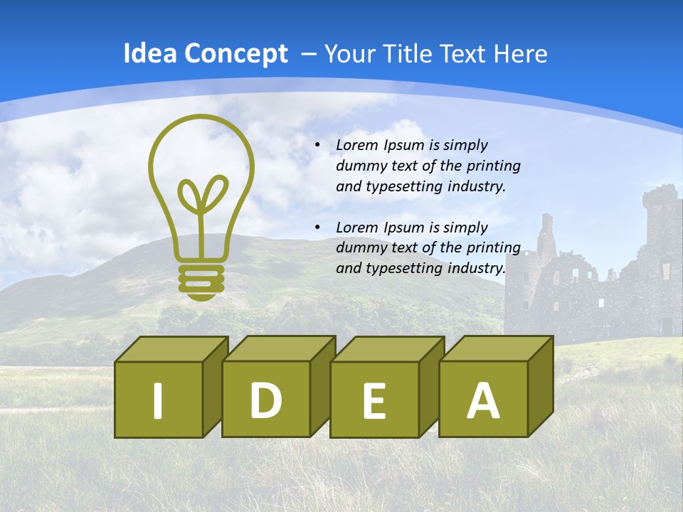 Monument Travel Scottish PowerPoint Template