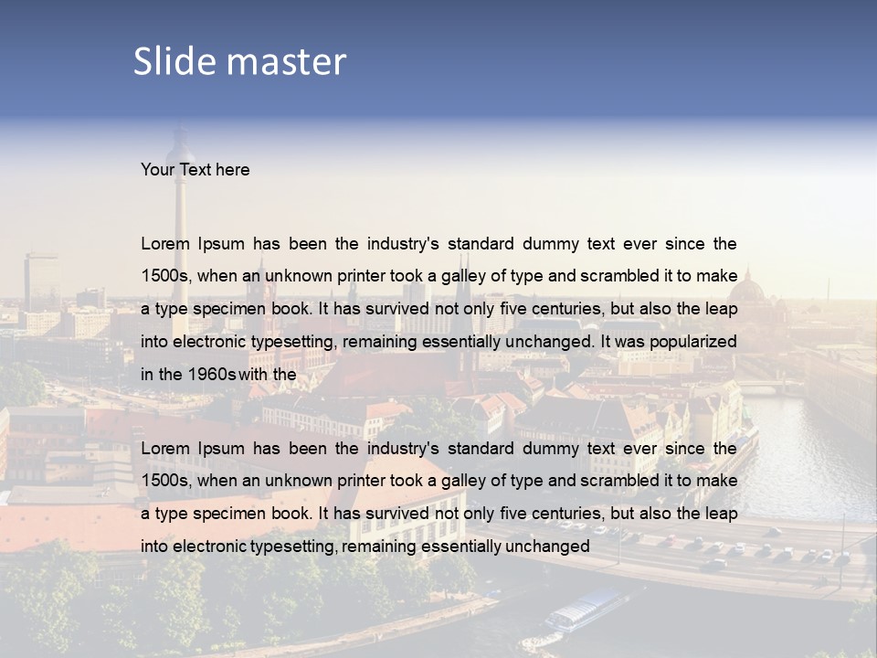 Spree Building Urban PowerPoint Template