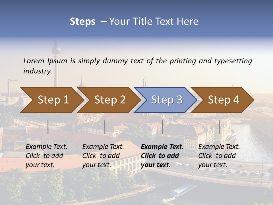 Spree Building Urban PowerPoint Template