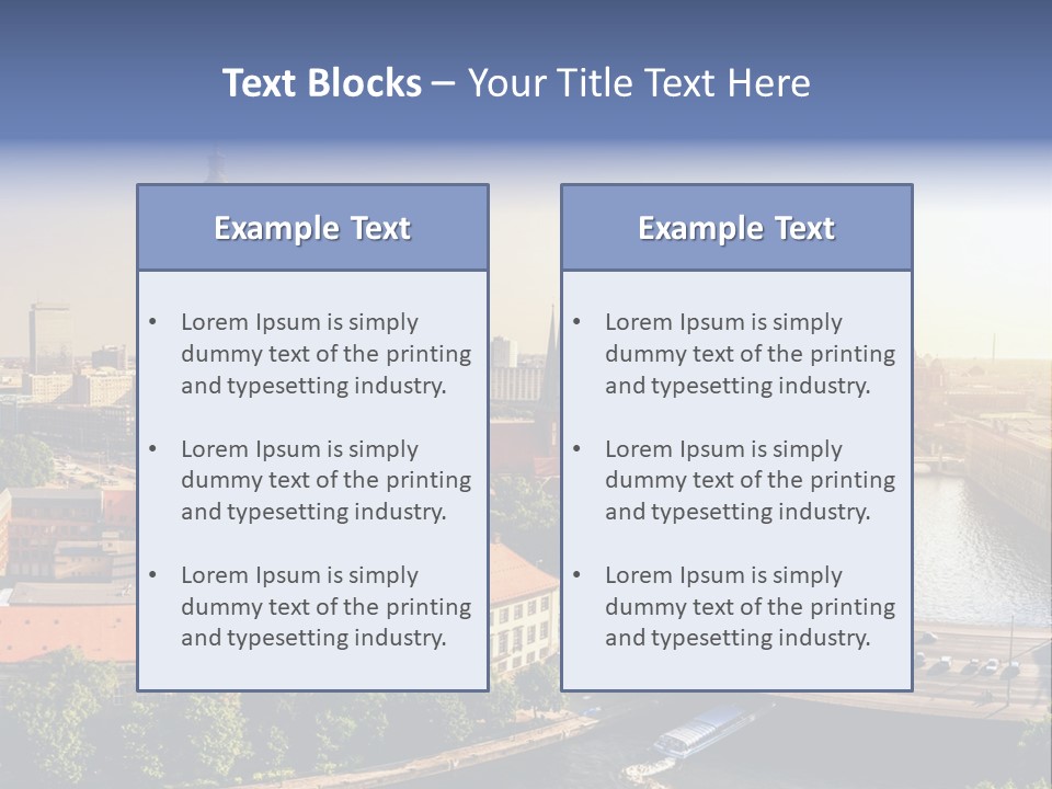 Spree Building Urban PowerPoint Template