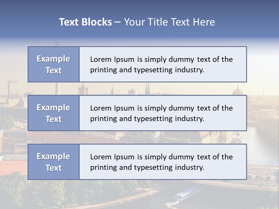 Spree Building Urban PowerPoint Template