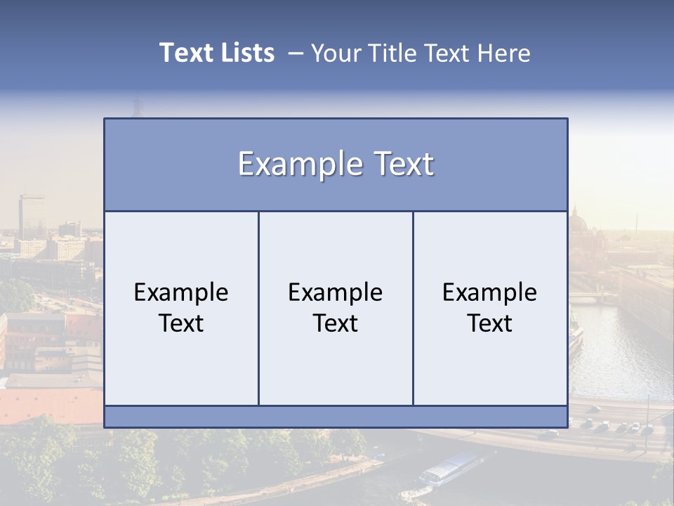 Spree Building Urban PowerPoint Template
