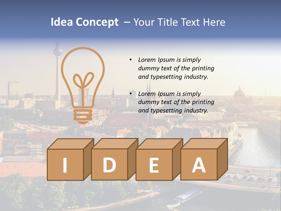 Spree Building Urban PowerPoint Template