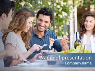 Eat Casual Together PowerPoint Template