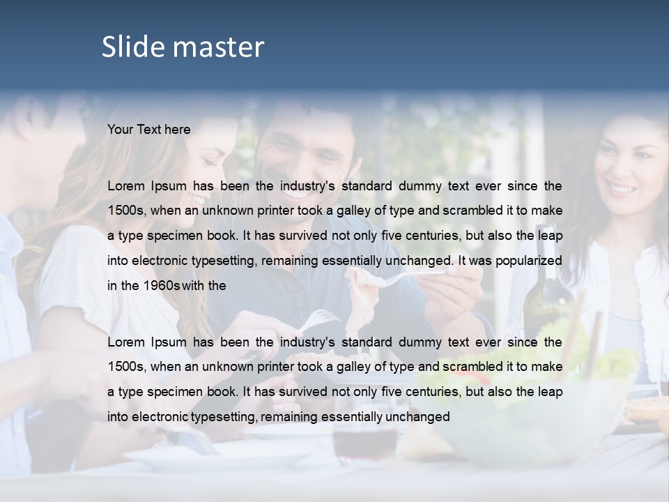 Eat Casual Together PowerPoint Template