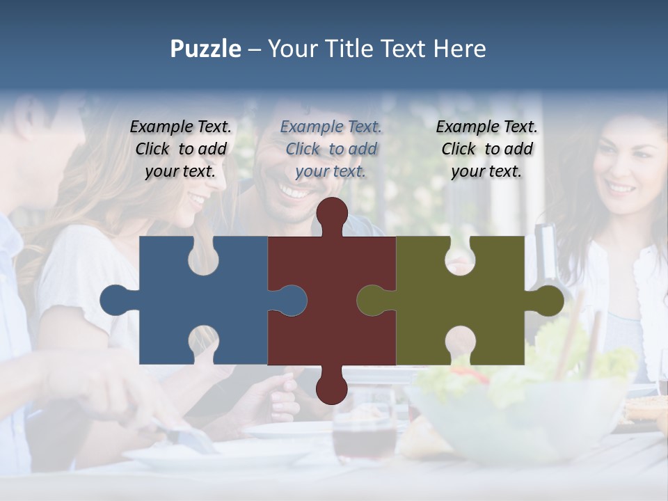 Eat Casual Together PowerPoint Template