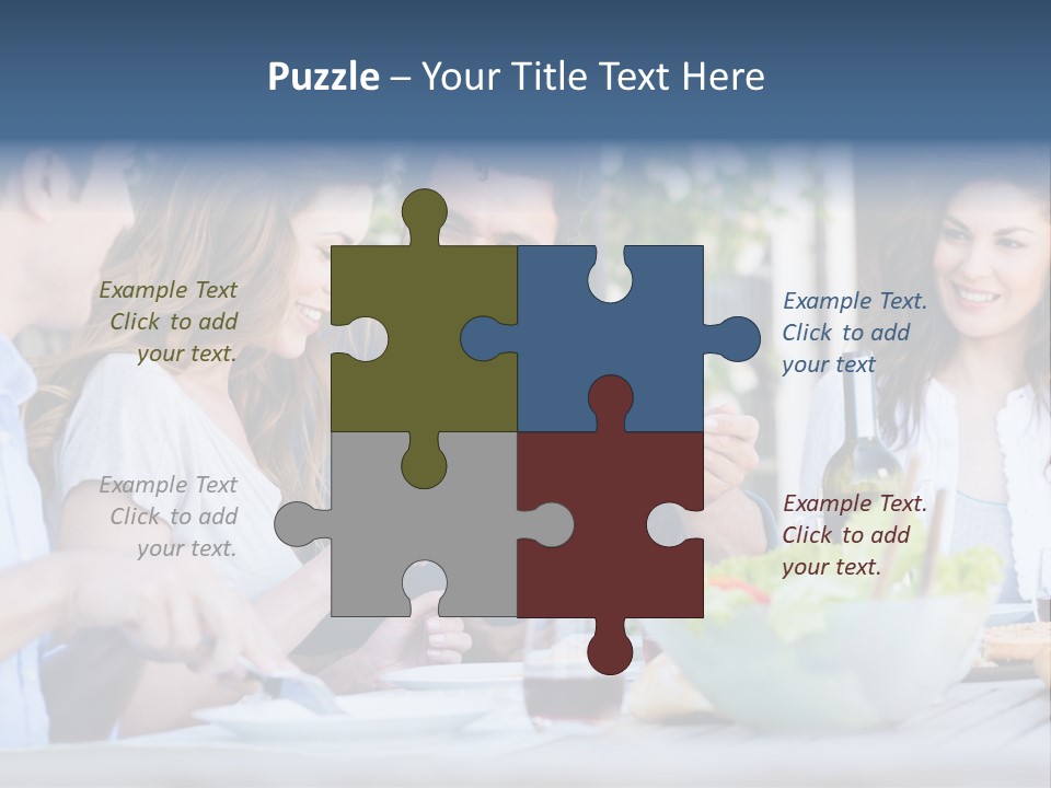 Eat Casual Together PowerPoint Template