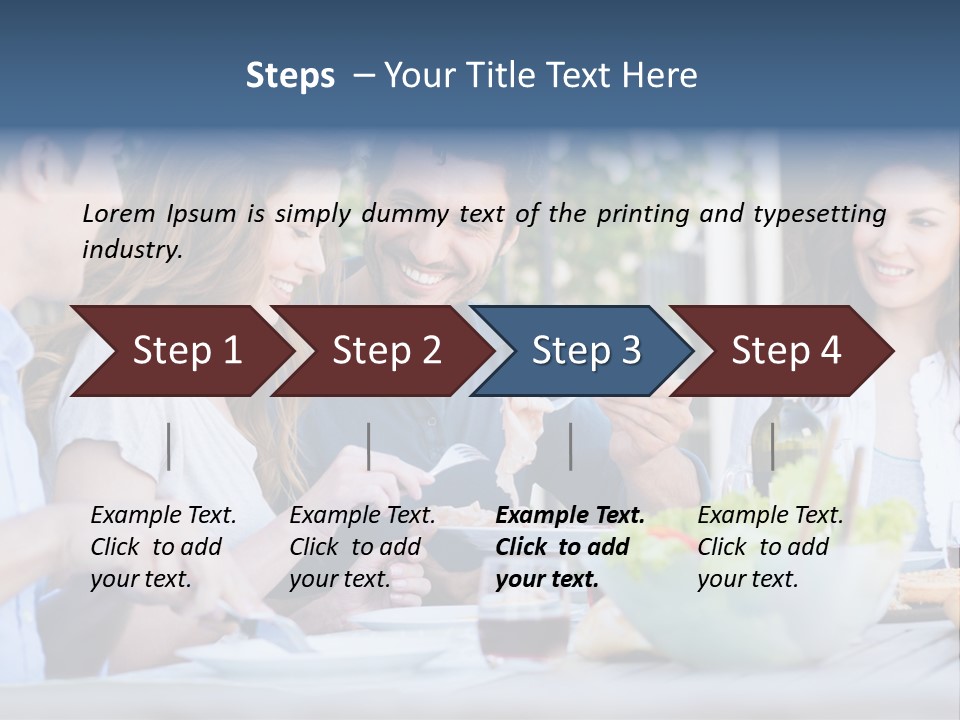 Eat Casual Together PowerPoint Template