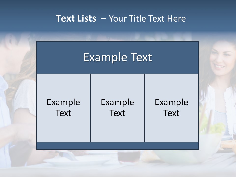 Eat Casual Together PowerPoint Template