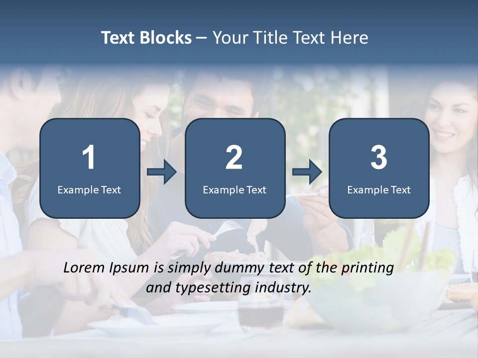 Eat Casual Together PowerPoint Template