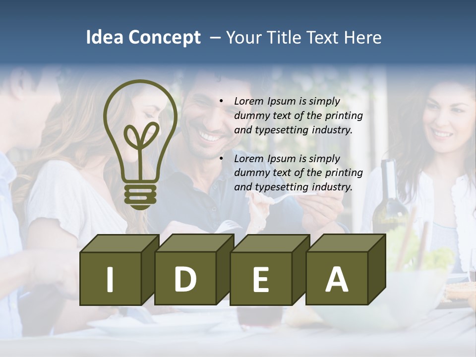 Eat Casual Together PowerPoint Template