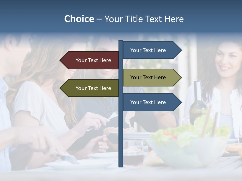 Eat Casual Together PowerPoint Template