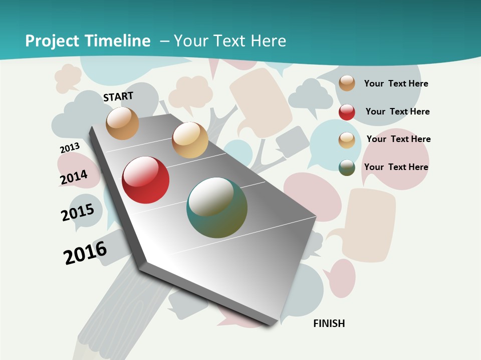 Education Artwork Lesson PowerPoint Template