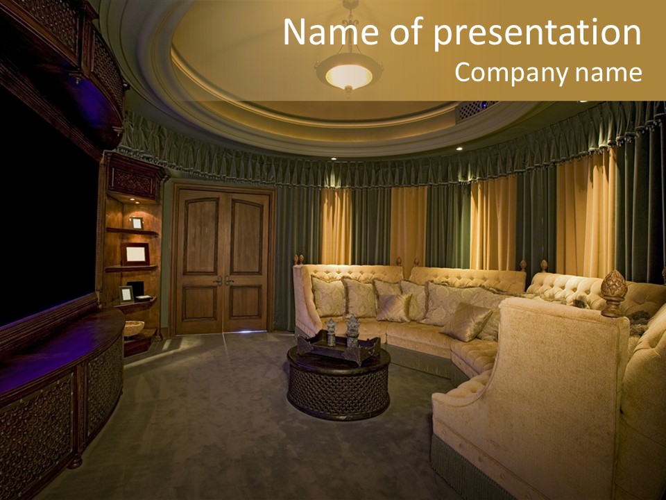 Moroccan Wealth Semicircle PowerPoint Template