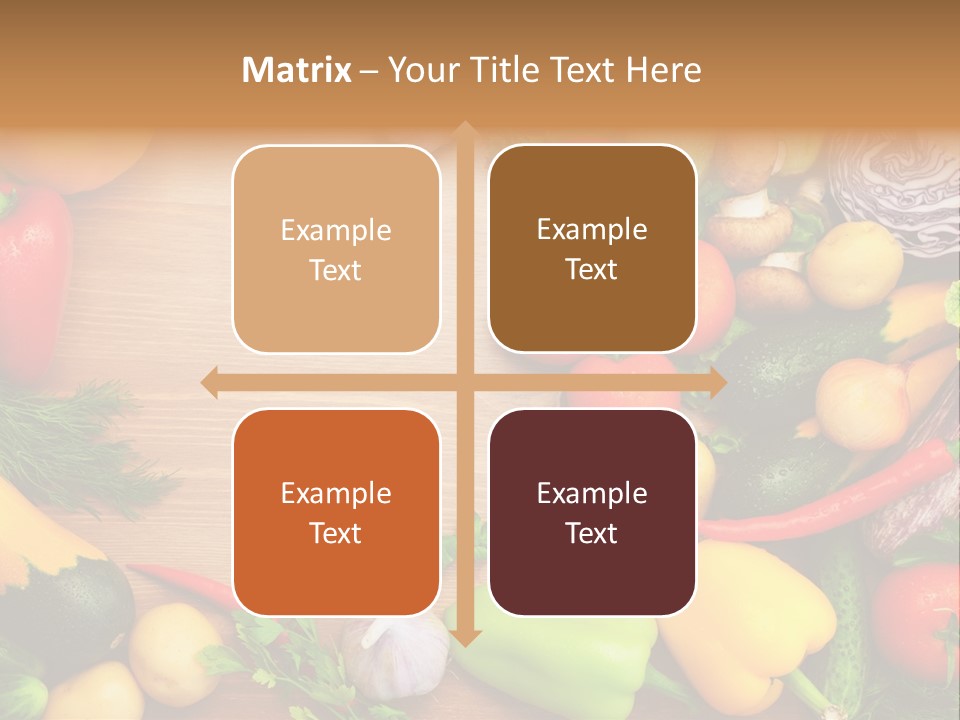 Droplet Background Produce PowerPoint Template