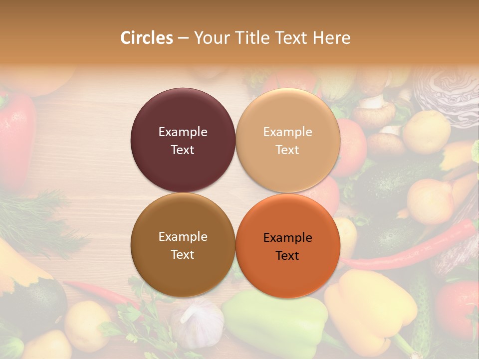 Droplet Background Produce PowerPoint Template