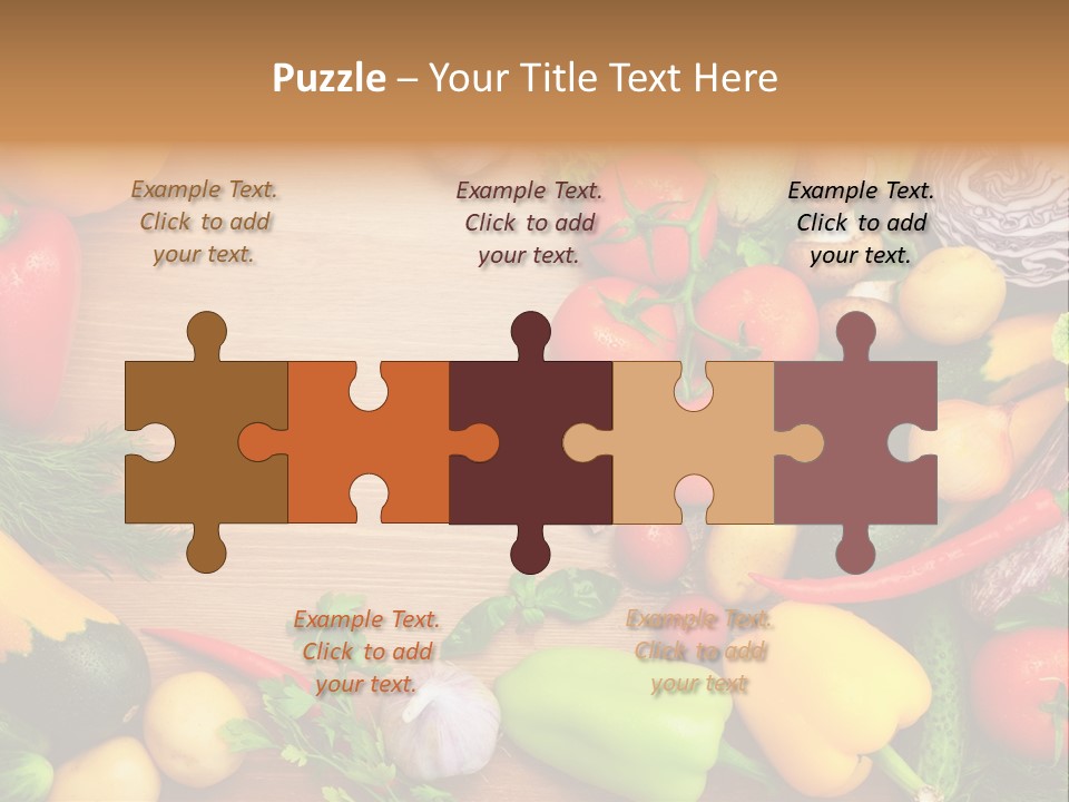 Droplet Background Produce PowerPoint Template