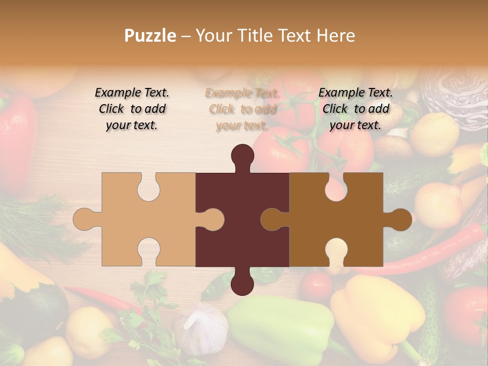 Droplet Background Produce PowerPoint Template