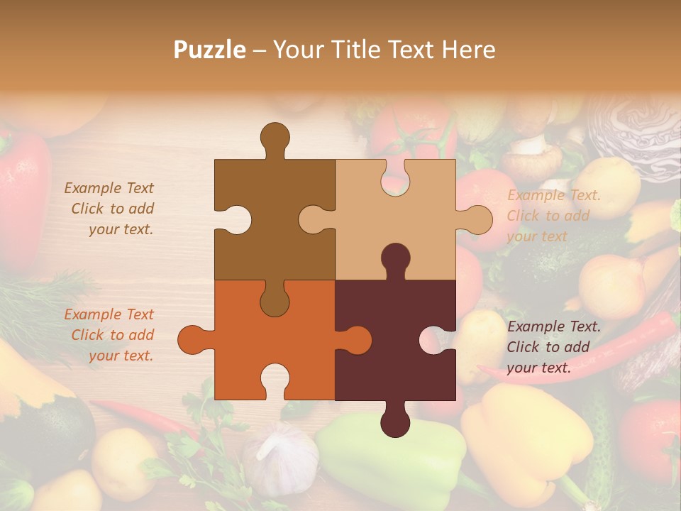 Droplet Background Produce PowerPoint Template