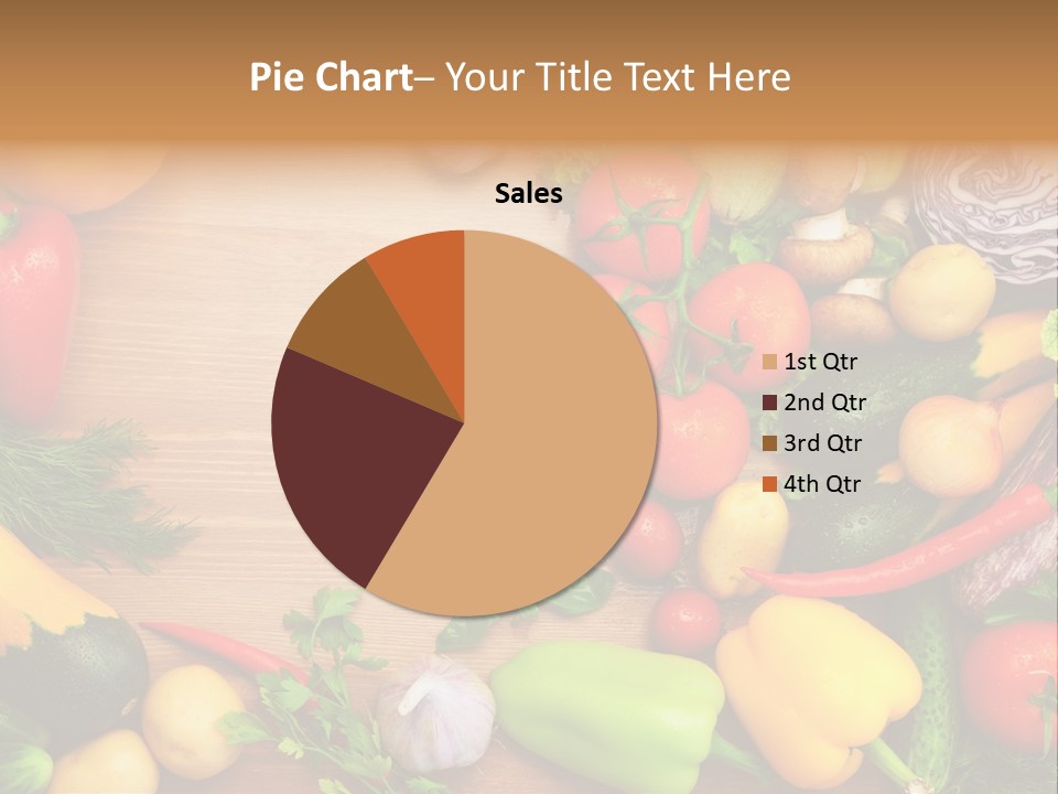 Droplet Background Produce PowerPoint Template
